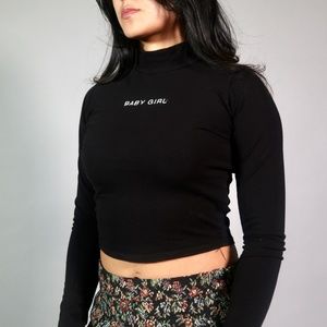 Turtle Neck Crop Top